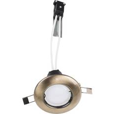 ValueLights Gold Fitting 10 Pack Ceiling Flush Light