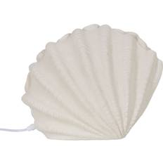 BigBuy Home Vit Harpiks Sten Sand 35,5 x 18 x 28,2 cm Bordslampa