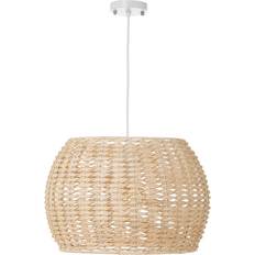 Rattan Ceiling Flush Lights BigBuy Home Natural 60W Ceiling Flush Light ∅ 35cm