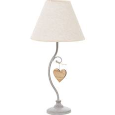 Alexandra House Living Vit Metall 40W 23 x 48 x 23 cm Bordslampa