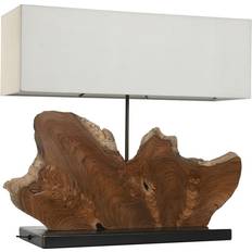 Home ESPRIT Iron Teak Desk 60 x 20 x 55 cm Table Lamp