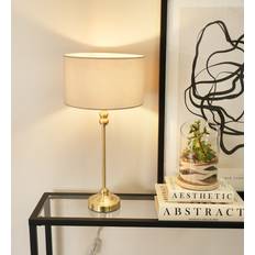 Gold Table Lamps ValueLights Maggie Gold Candlestick with Bulb Table Lamp