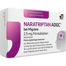 Naratriptan ADGC Bei Migräne 2.5 mg Filmtabletten Set of 2 2Stk. Tablette