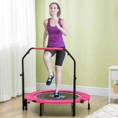 Training Equipment Homcom 40 Inch Foldable Mini Fitness Trampoline