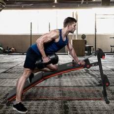 Exercise Benches Homcom Steel Foldable Home Core Workout Bench