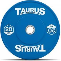 Taurus Coloured Olympic Rubber Bumper Weight Plates 20 kg