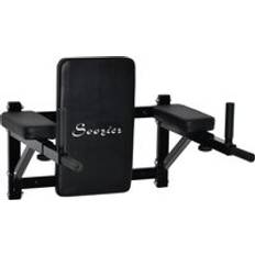 Exercise Racks on sale Homcom Wall Mounted Dip Station Rack Black