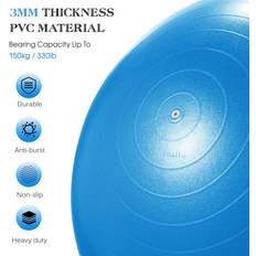 Tomshoo Thickened Yoga Ball 45cm Blue