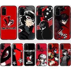 Bandai DT20 Persona 5 Joker Case for Xiaomi Poco X6 X4 M5 M6 F5 F6 C65 C55 C50 C51 C40 Redmi Note 7 8 14C A3X 13C 12C 11 10A 9C Pro Black Soft Cover