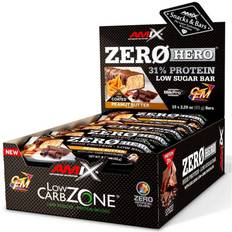 Amix Low Carb Zerohero 65g Protein Bars Box