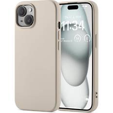 Mobique Mobique iPhone 14 Mobilskal TPU Beige