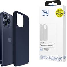 3mk Apple iPhone 15 Pro Silicone Case Dark Navy