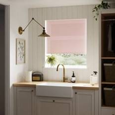 Dunelm Blush Sheer Roller Blind