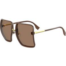 Fendi Dam Solglasögon Fendi FF 0402 S 09Q 70 Outlet Solglasögon Plast - Brun