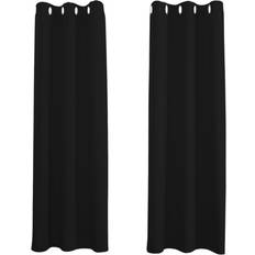 Happy Homewares Blackout Thermal Curtains 66 x 84 Inch Drop 2 Panel