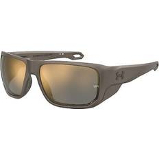 Solbriller Under Armour UA Attack Medium Fit Mirror Sunglasses - Brown