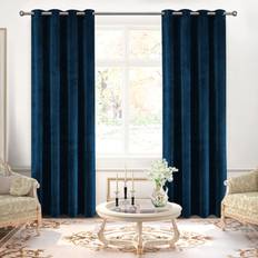 Curtains & Accessories Supreme Velvet Curtains 66 x 72 cm Blue