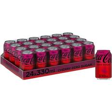 Cherry Fizzy Drinks Coca-Cola Zero Sugar Cherry 24 x 330 ml 33cl