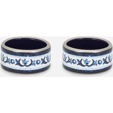 Multicoloured Napkin Rings Dolce & Gabbana Set of 2 Portatov Li4h2 Rings Multicolor Napkin Ring 2pcs
