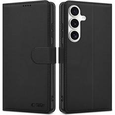 S25 cover Tech-Protect Galaxy S25 Plånboksfodral Svart
