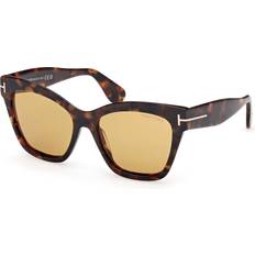 Sunglasses Tom Ford Elvira Sunglasses - Dark Tortoise/Yellow