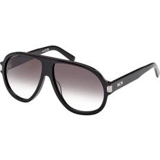 Smoke Gradient Pilot Mens Sunglasses - Black