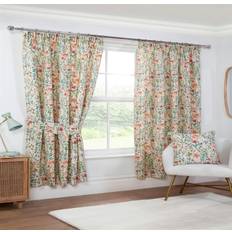 Curtains & Accessories Sundour Amaryllis Pencil Pleat Curtains 168 x 72 in