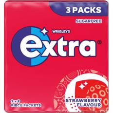 Strawberry Flavour Chewing Gum 3 x 9 Pieces