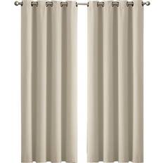 Curtains & Accessories Marlow Blockout Curtains Panels 3 Layers 117 x 137 cm