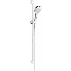 Shower Sets Hansgrohe Croma Select S Brauseset Multi EcoSmart 90 cm White, Chrome