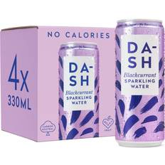 Decaffeinated Bottled Water Dash Infused Sparkling Water 4 x 330 ml