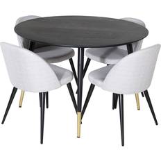 Bordgrupper Venture Home Esstisch Dipp Velvet 115 x 57 x 78 cm Tischgruppe 5Stk.