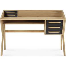 Ethnicraft Bureau Origami Bois Naturel Chêne Massif Writing Desk
