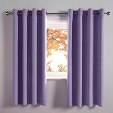 OHS Blackout Eyelet Curtains 66 x 72 in Lilac