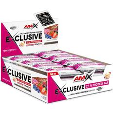 Amix Exclusive 40g Protein Bars Box Wild Berries