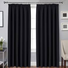 Curtains & Accessories Oxford Homeware Blackout Curtains 66" x 90" 168cm x 228cm
