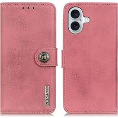 MTK KHAZNEH iPhone 16 Plus Plånboksfodral Rosa