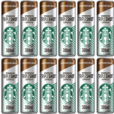 Starbucks Cold Brew & Bottled Coffee Starbucks Tripleshot Espresso Coffee Drinks 12x 300ml