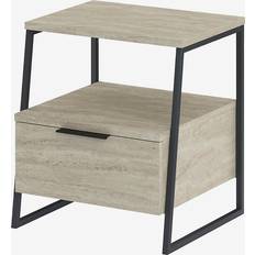 Metall - Svarta Sängbord Hanah Home Nattduksbord Pal Brun Sängbord