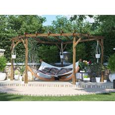 Dunster House Wooden Corner Pergola Kit 3m x 3m