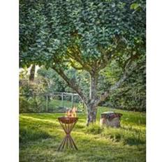 Metal Fire Pits & Fire Baskets Ivyline Outdoor Tall Metal Dakota Firebowl 65cm