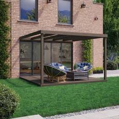 Wall Mounted Pergola and Decking Kit L240 x W240 cm