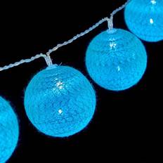 Halpa Puutarhakoristeet Refurbished Wreath of LED Balls Ø 6 cm - 2 m Turquoise