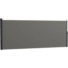 Side Awnings OutSunny Retractable Side Awning 400 x 160 cm Dark Grey