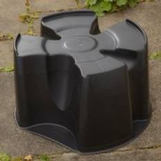 Black Rain Barrels Black Single Piece Water Butt Stand