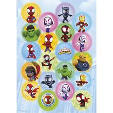Blå Spiselige Dekora Kageprint Spidey Ø3,4 Set of 20 Spiselig