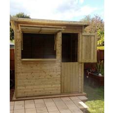 2.4m x 1.8m Pent Bar Timber L210 x W270 x H220 cm
