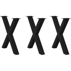 vidaXL X-Shaped Dining Legs 80 x 72-73 cm 3 pcs Table Leg