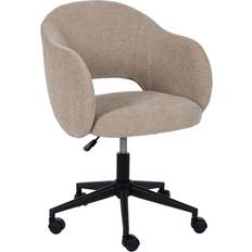 Beige Kontorsstolar BigBuy Home Svart Beige 56 x 56 x 85 cm Kontorsstol