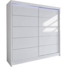 Mirjan24 180 x 215 cm Vit Garderob